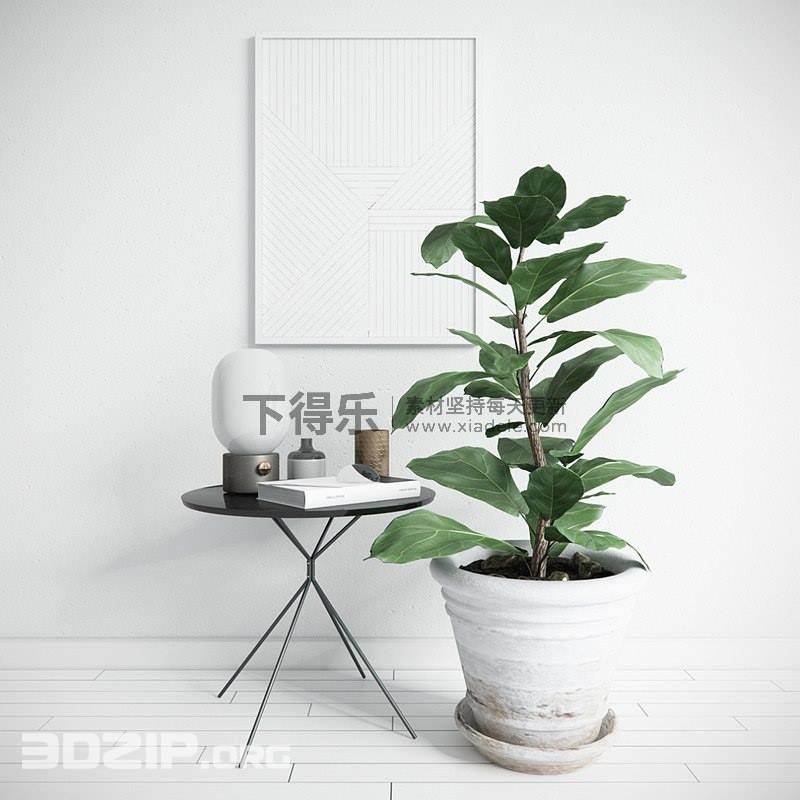 3d Plant Pot Model 3dzip Org 3d Model Free Download