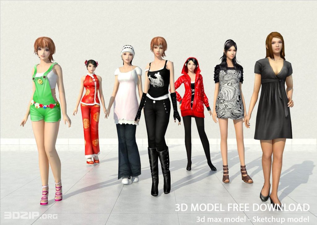 3d model Hotgirl
