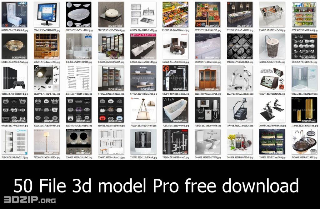 50 File 3d model pro free download