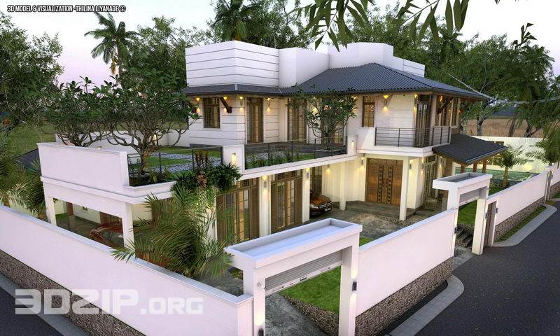 3D Scenes Sketchup RENOVATED HOUSE VISOPT By Thilina Liyanage 13–_05