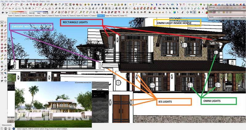 3D Scenes Sketchup RENOVATED HOUSE VISOPT By Thilina Liyanage 13–_09