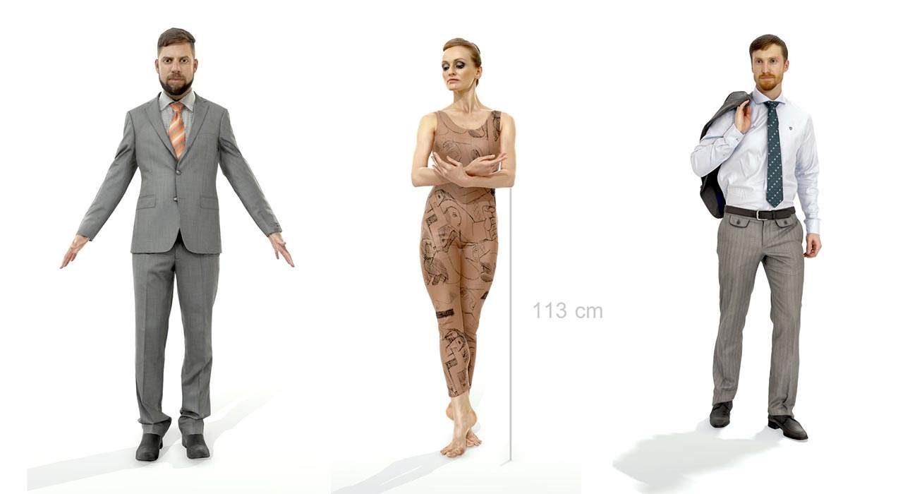 Free 3D Scanned People from AXYZ Design
