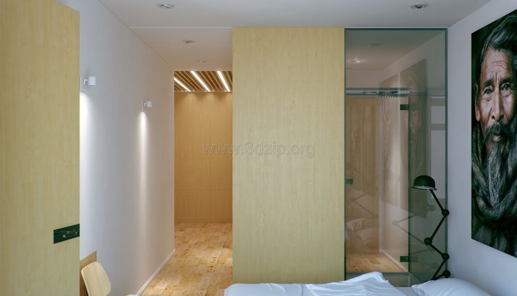 free-oleg-3d-wood-white-interior-scene (12)