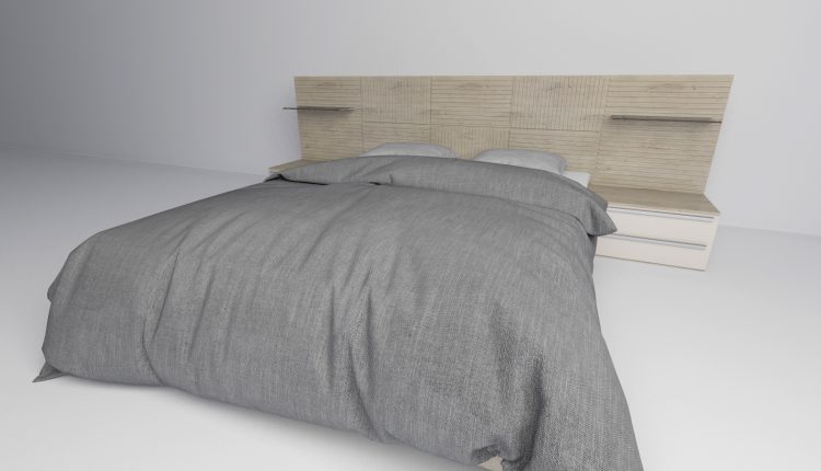 3D Bed Model 91 Free Download 2