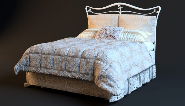 3D Bed Model 93 Free Download