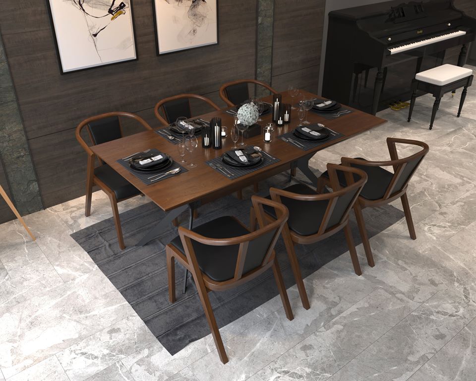 3D Model Dining Tables And Chairs Free Download By Kts.PhamDiem