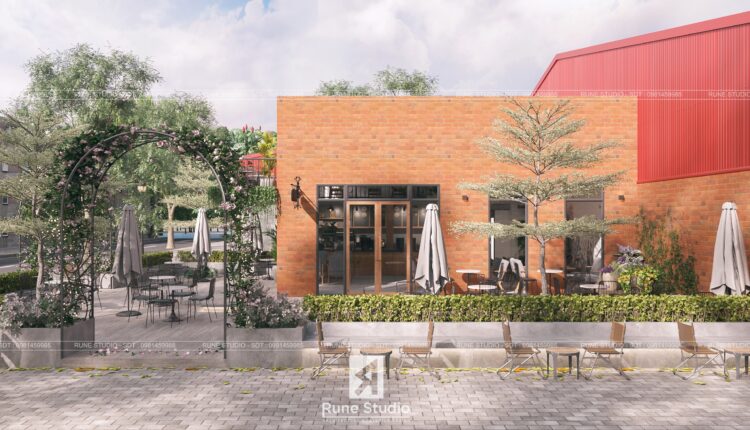 3D Exteriors Coffee Scene Model 3dsmax Free Download By Le Hieu