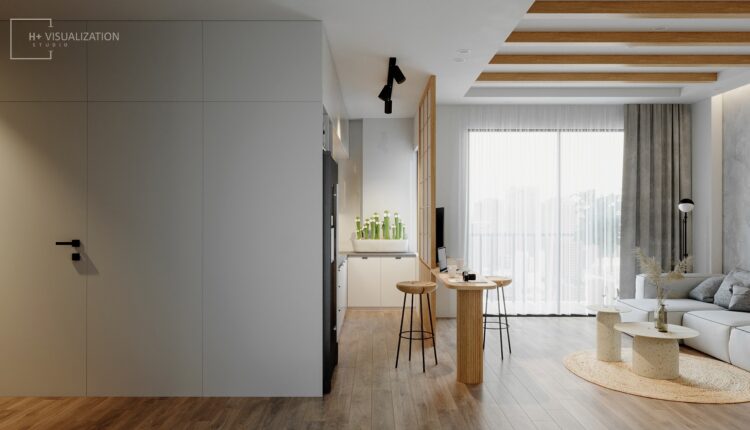 3D Interior Kitchen – Livingroom 127 Scene 3dsmax By Pham Trung Hieu 6