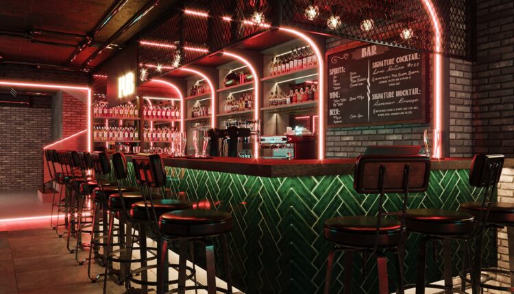 3D Model Interior Bar Restaurant Scene 241 By LeMinh 4