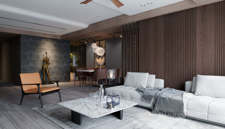 3D Interior Kitchen – Livingroom 157 Scene 3dsmax By NguyenHa 4