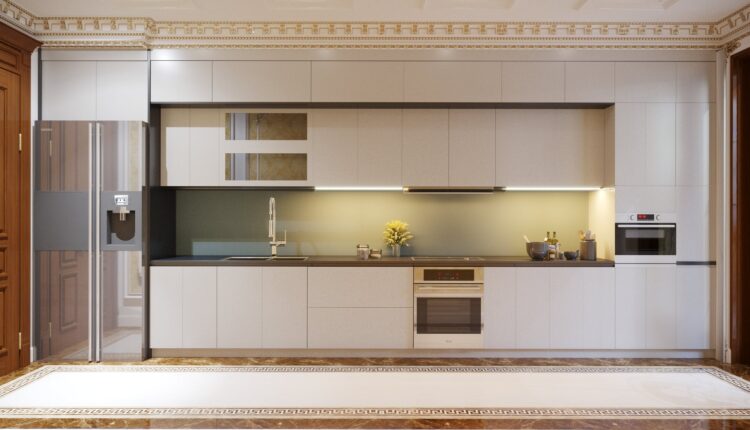 3D Interior Kitchen – Livingroom Neoclassical 133 Scene 3dsmax By Toan Nguyen 3