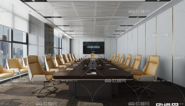 3d Interior Meeting room 34 Scene File 3dsmax Model