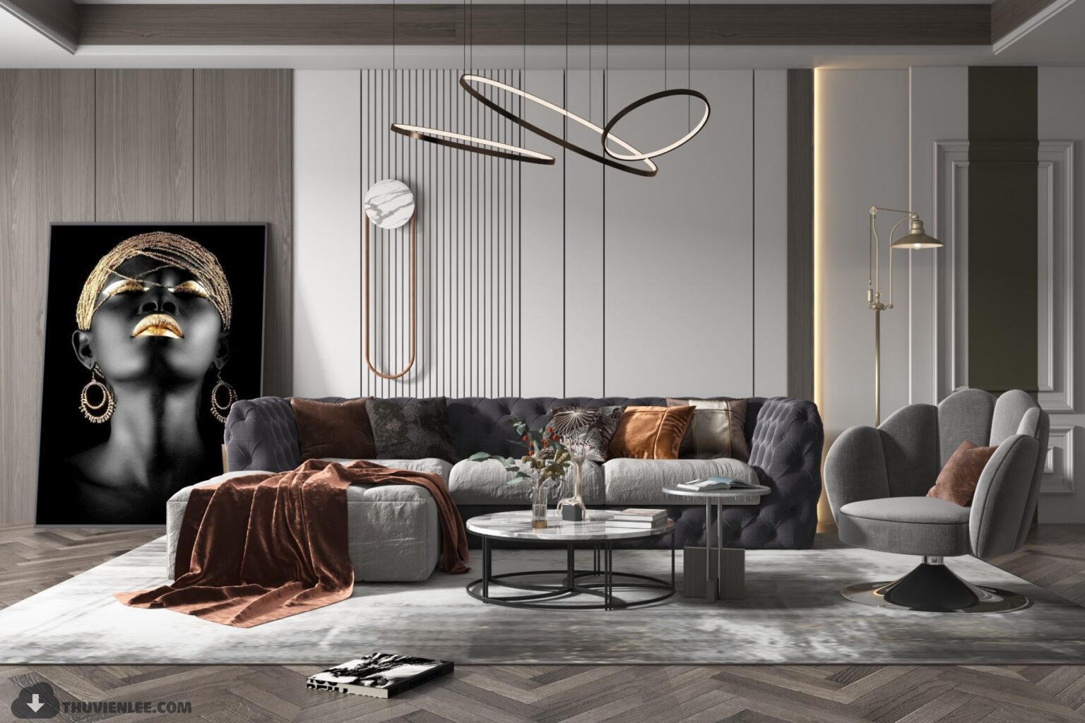 3D Interior Scene File 3dsmax Model Livingroom 503 By Huy Hieu Lee   3D