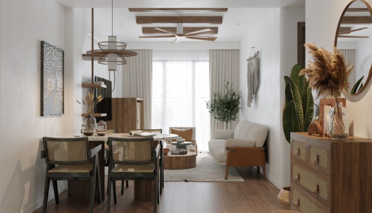 3D Interior Kitchen – Livingroom 258 Scene 3dsmax By Le Duc Tho 3