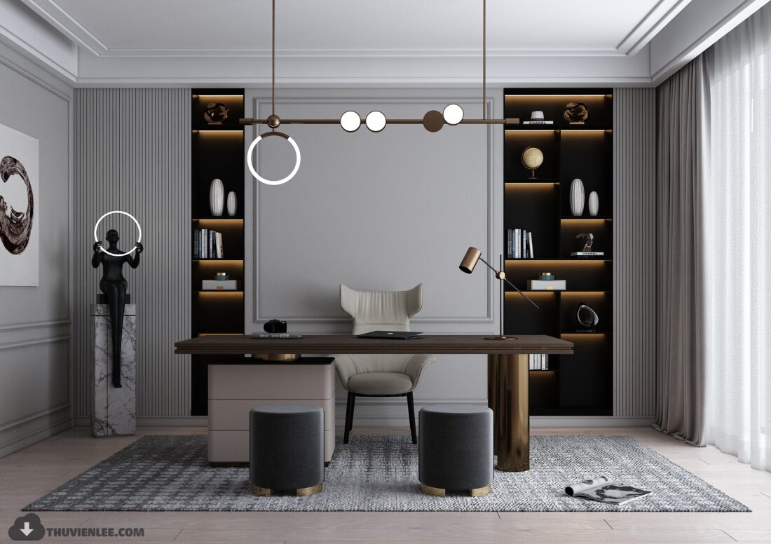 3d Interior Office Room 43 Scene File 3dsmax Model By Huy Hieu Lee
