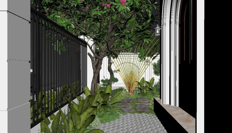 3D Exteriors House Scene Model 3dsmax Free Download By Trung Kien Kts