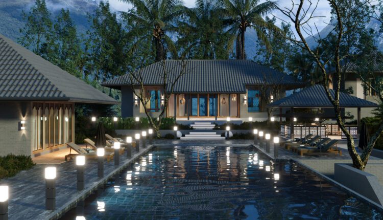12404. 3D Villa Resort Exterior Model Download By Huynh Ngoc Thinh
