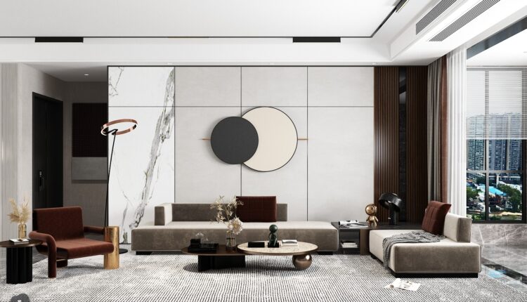 12417. Download Free Living Room Interior Model by Huy Hieu Lee