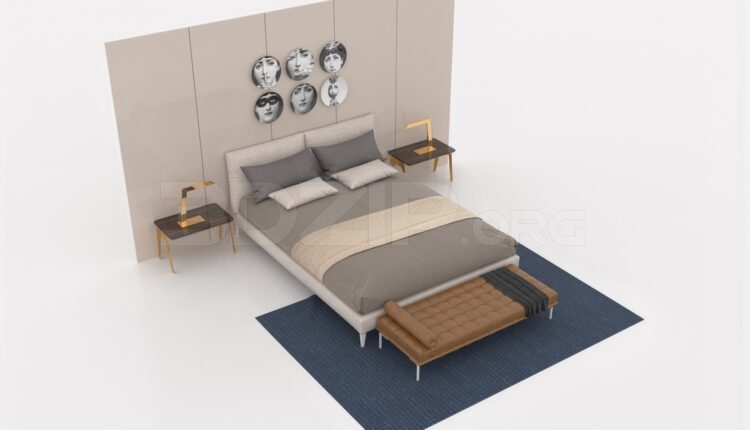 357. Download Free Bed Model By Minh Kiem