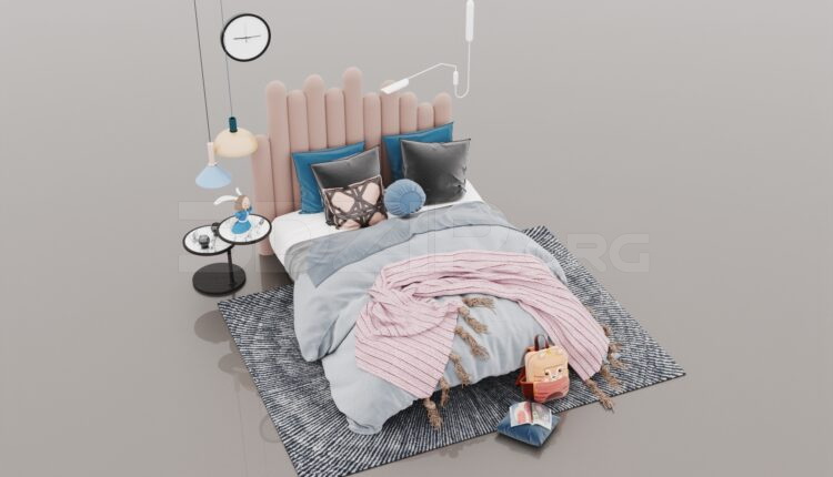 360. Download Free Child Bed Model By Huy Hieu Lee