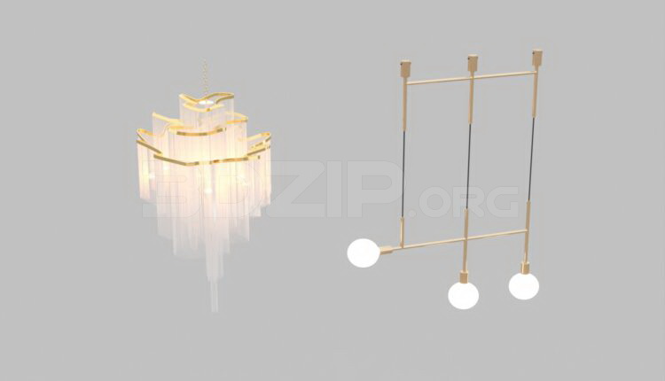 617. Download Free Ceiling Light Model By Chinh Nguyen
