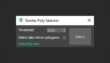Script For 3dsmax Similar Poly Selector Bodyulcg (1)