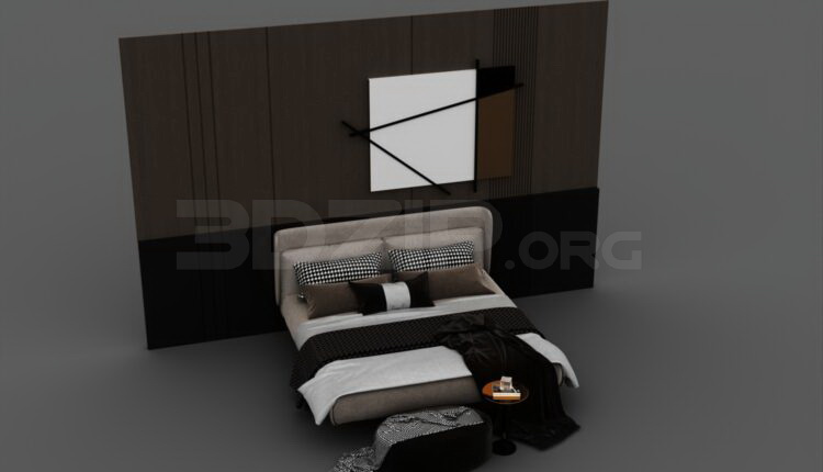 712. Download Free Bed Model By Viet Long Lee