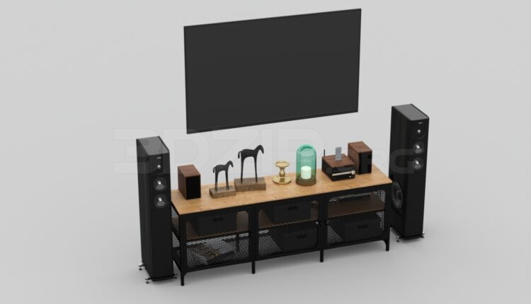 723. Download Free TV Cabinet Model By Viet Hoang
