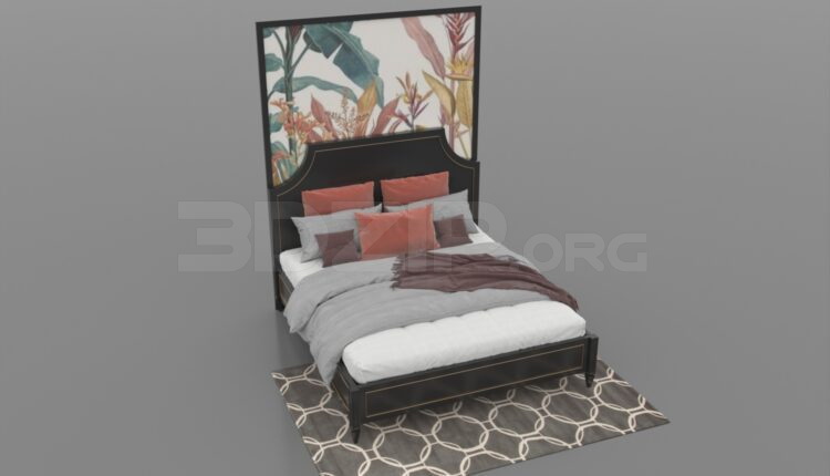 735. Download Free Bed Model By Minh Tu