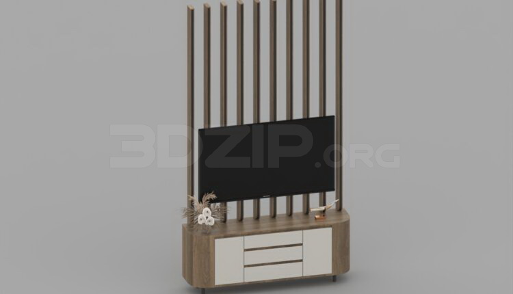 743. Download Free TV Cabinet Model By Tuan An