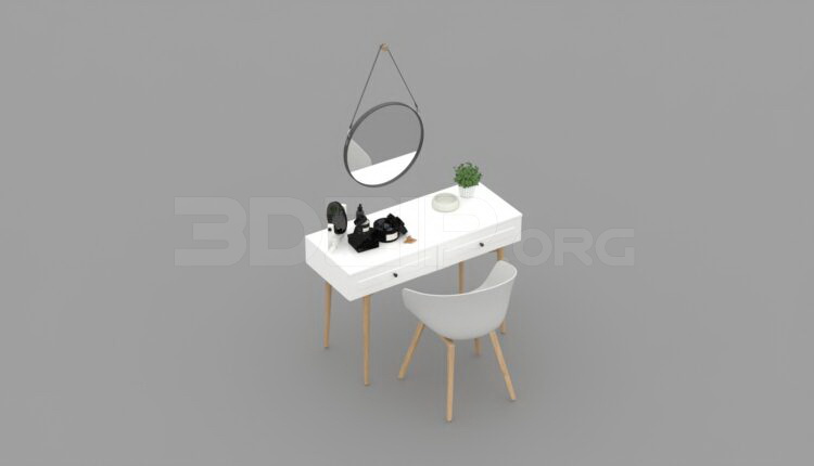 776. Download Free Dressing Table Model By Tien Trung