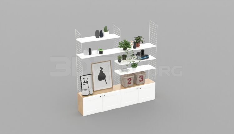 779. Download Free Decorative Shelves Model By Tien Trung