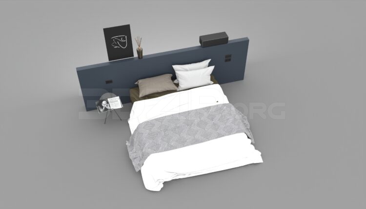 792. Download Free Bed Model By Thanh Tuan