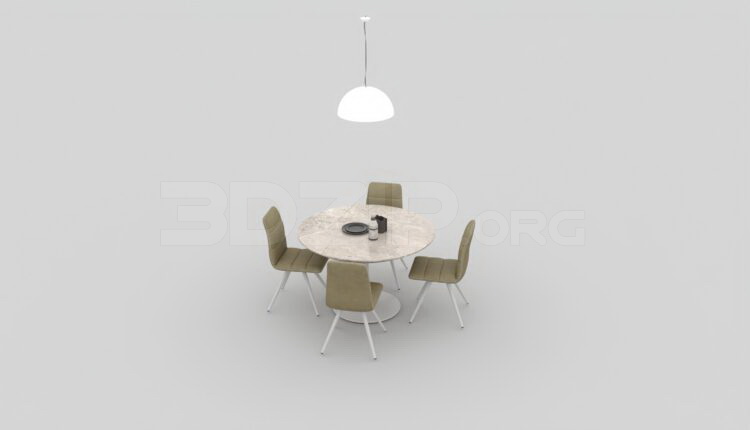 796. Download Free Dining Table And Chair Model By Long Dinh