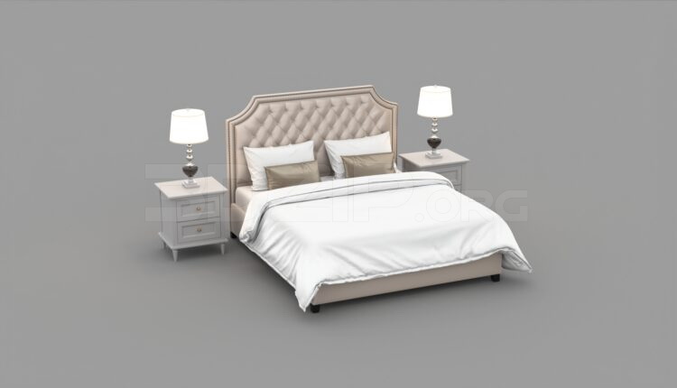 814. Download Free Bed Model By Quang Hoa