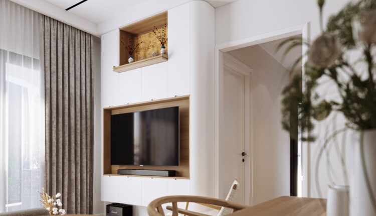12600. Free 3D Living Room- Kitchen Interior Model Download by Nguyen Ha Duy