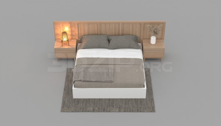 1392. Download Free Bed Model By Do The Anh