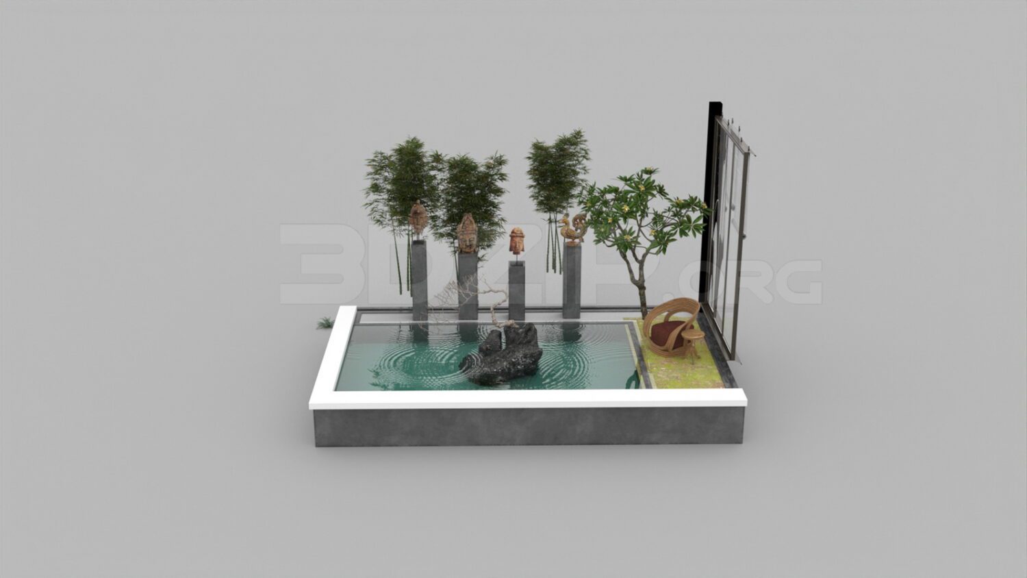 3440 Free 3D Garden Model Download 3440 Free 3D Garden Model Download