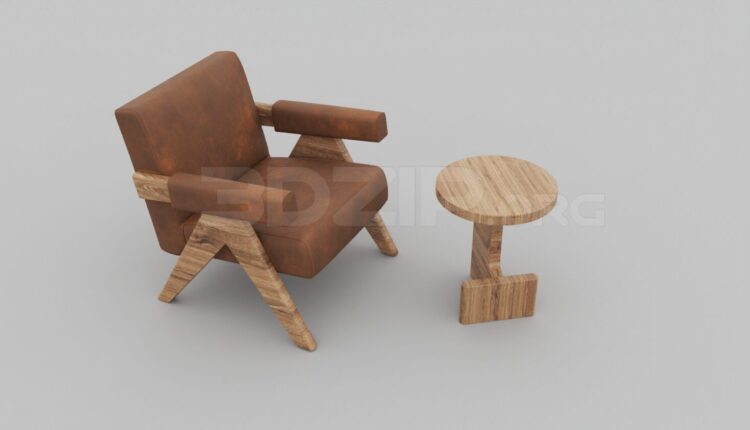 3778. Free 3D Armchair Model Download