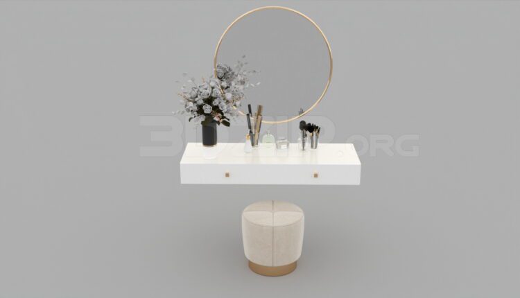 3793. Free 3D Dressing Table Model Download
