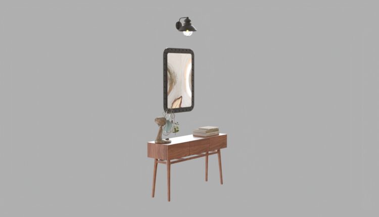 4155. Free 3D Dressing Table Model Download