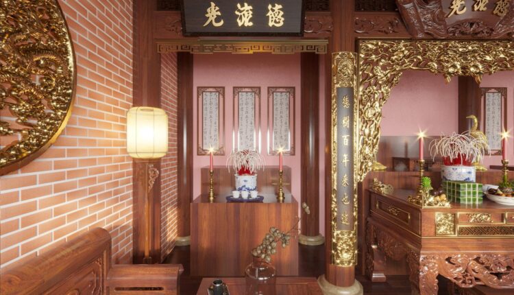 13158. Free 3D Altar Room Interior Model Download by NV Khiem