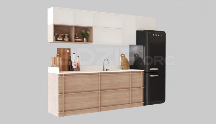 4204. Free 3D Kitchen Model Download