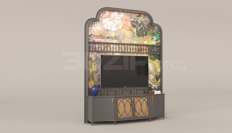 4264. Free 3D TV Cabinet Model Download