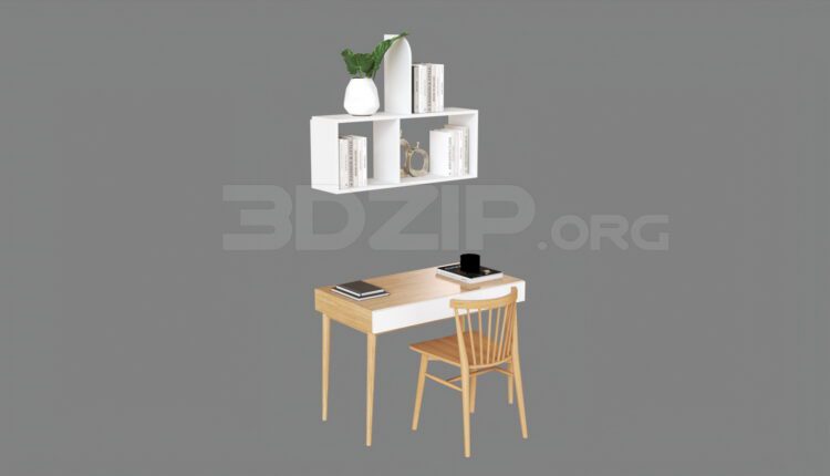 4345. Free 3D Desks Model Download