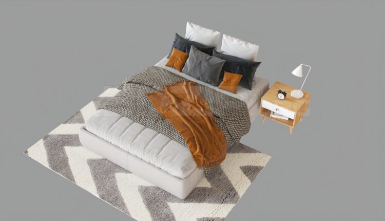 4348. Free 3D Bed Model Download