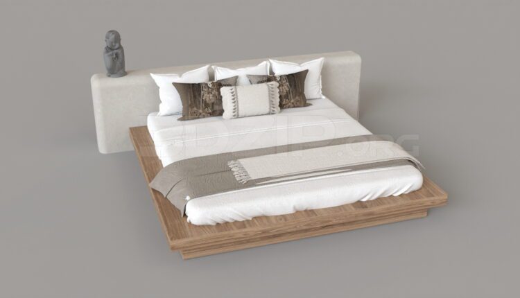 4642. Free 3D Bed Model Download
