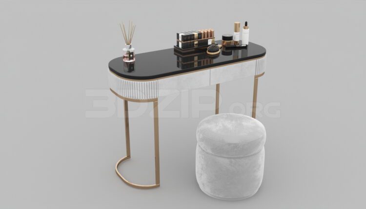 4659. Free 3D Dressing Table Model Download