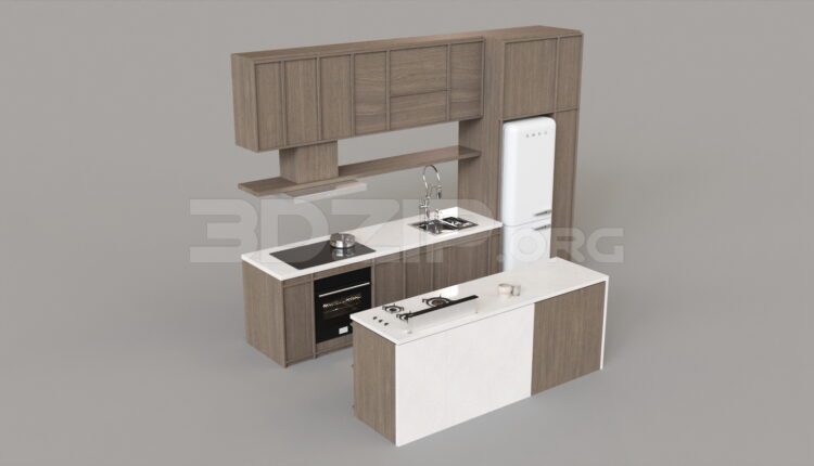4682. Free 3D Kitchen Model Download
