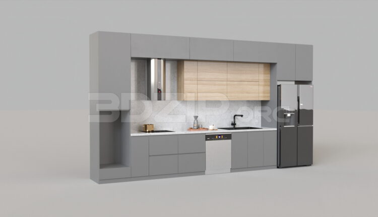 4713. Free 3D Kitchen Model Download